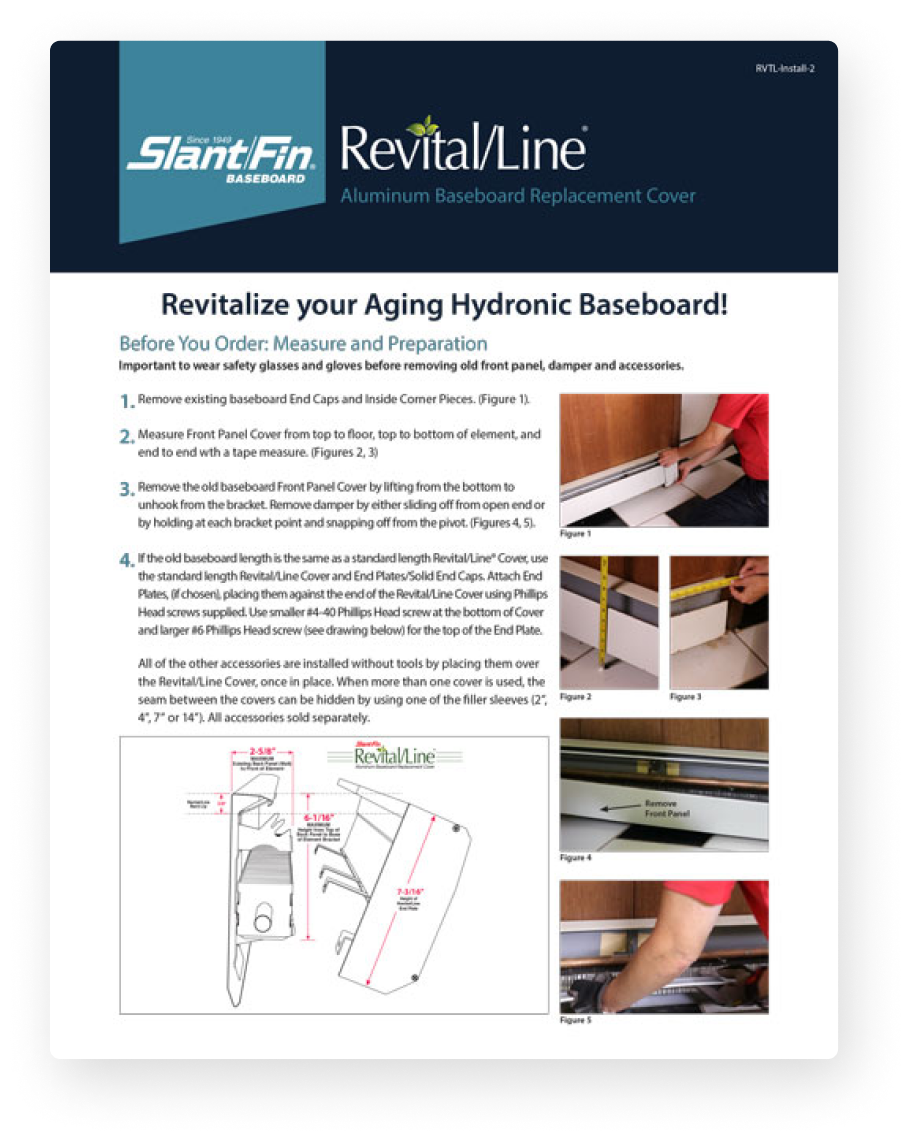 aluminum baseboard replacement covers brochure