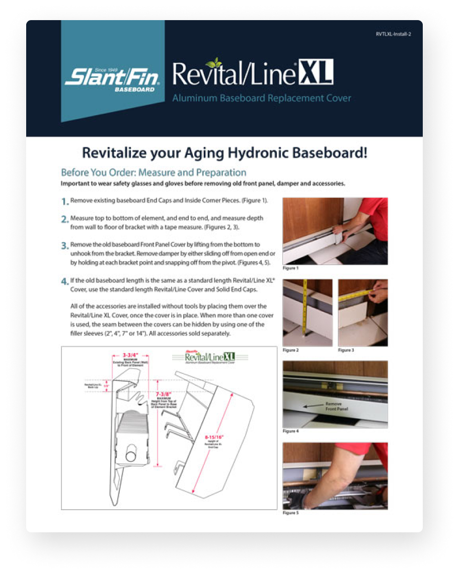 xl aluminum baseboard replacement covers brochure